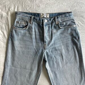 Free people straight leg low rise jeans